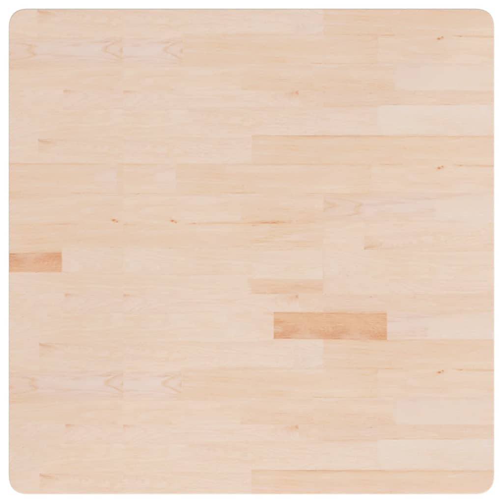 Dessus de table carré 90x90x2,5 cm Bois chêne massif non traité - XIOS