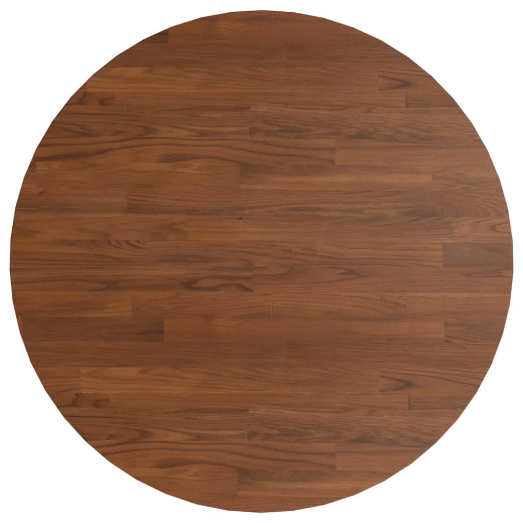 Dessus de table rond Marron foncé Ø50x1,5cm Chêne massif traité - XIOS
