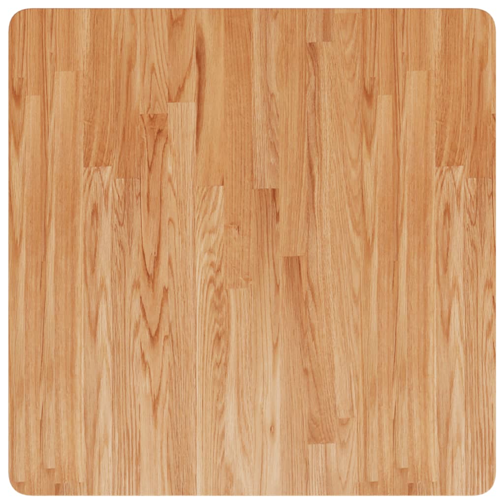 Dessus de table carré Marron clair70x70x1,5cm Bois chêne traité - XIOS