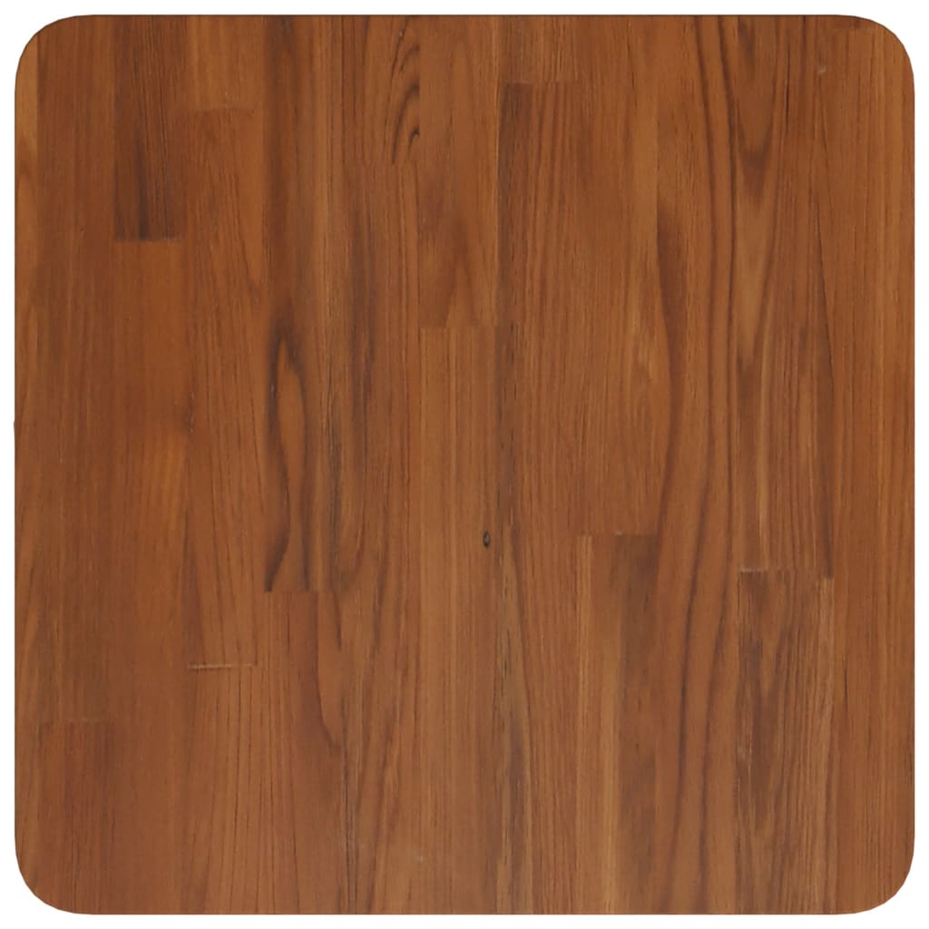 Dessus de table carré Marron foncé40x40x1,5cm Bois chêne traité - XIOS