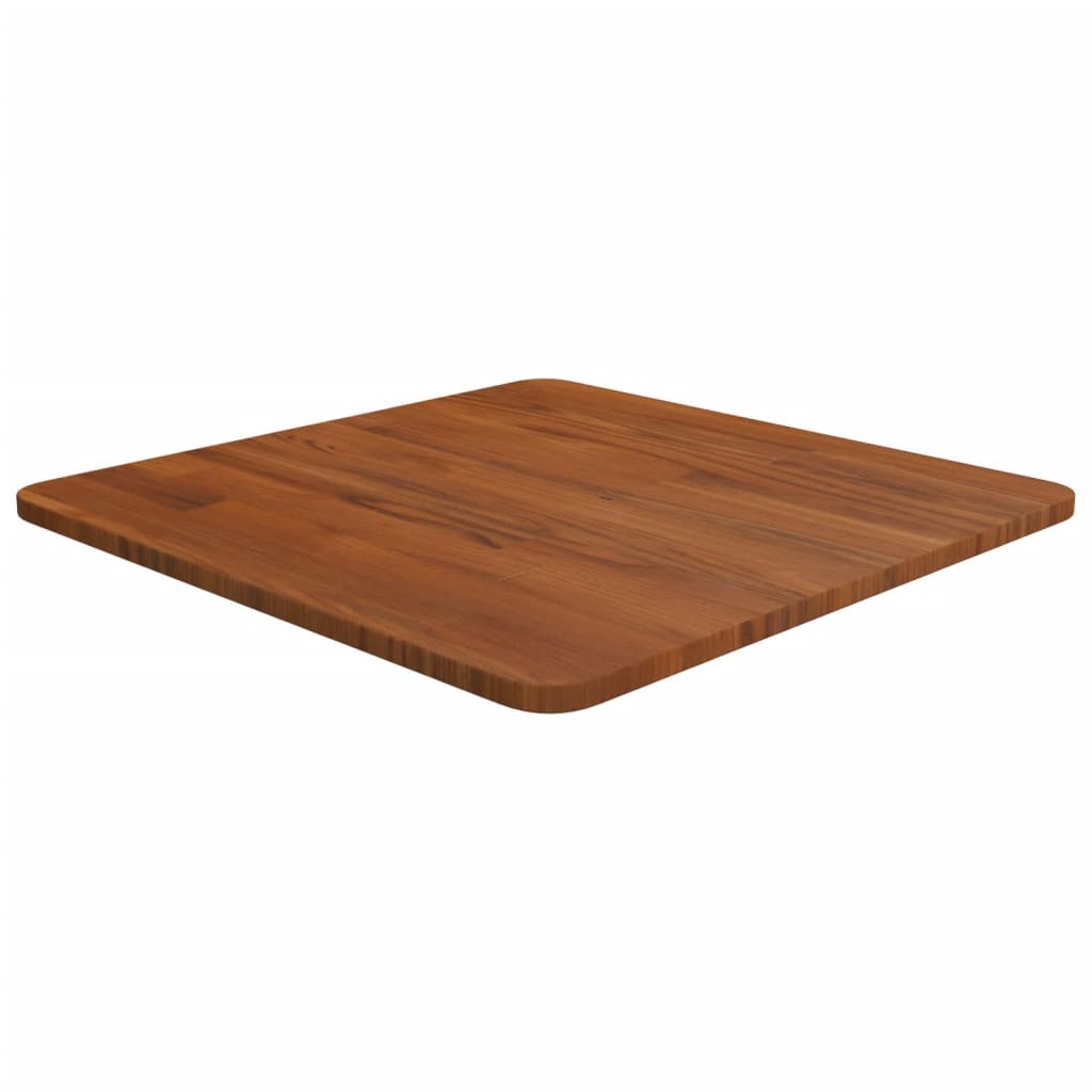 Dessus de table carré Marron foncé50x50x1,5cm Bois chêne traité - XIOS