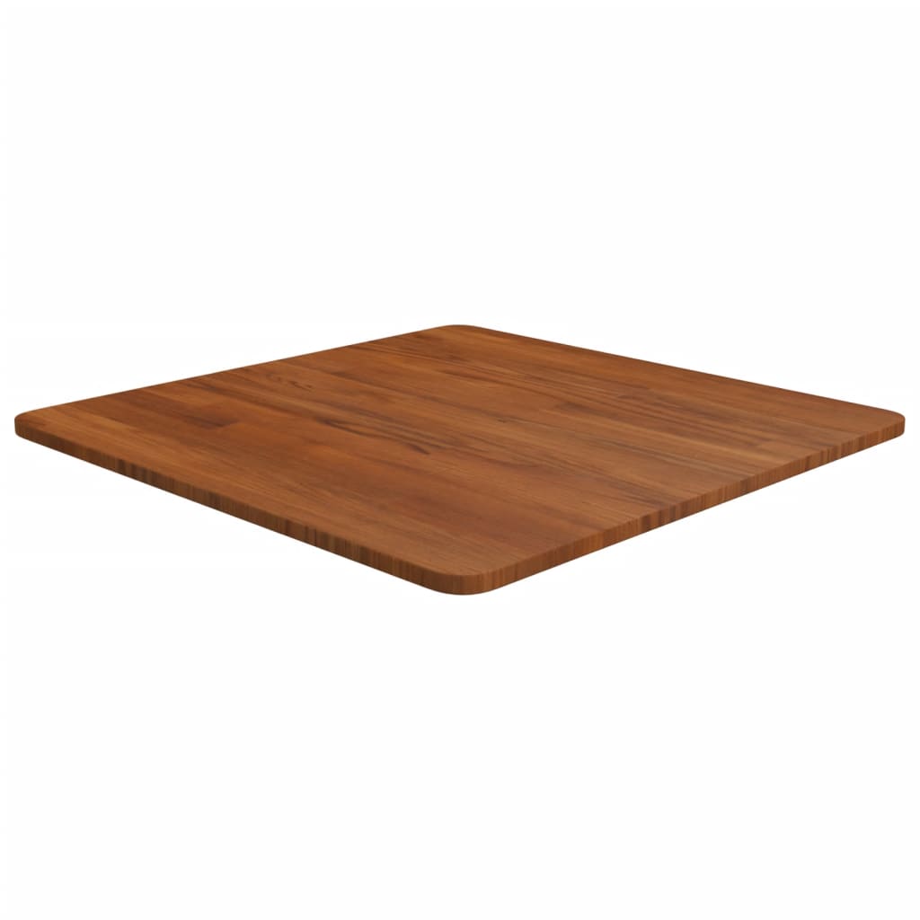 Dessus de table carré Marron foncé60x60x1,5cm Bois chêne traité - XIOS