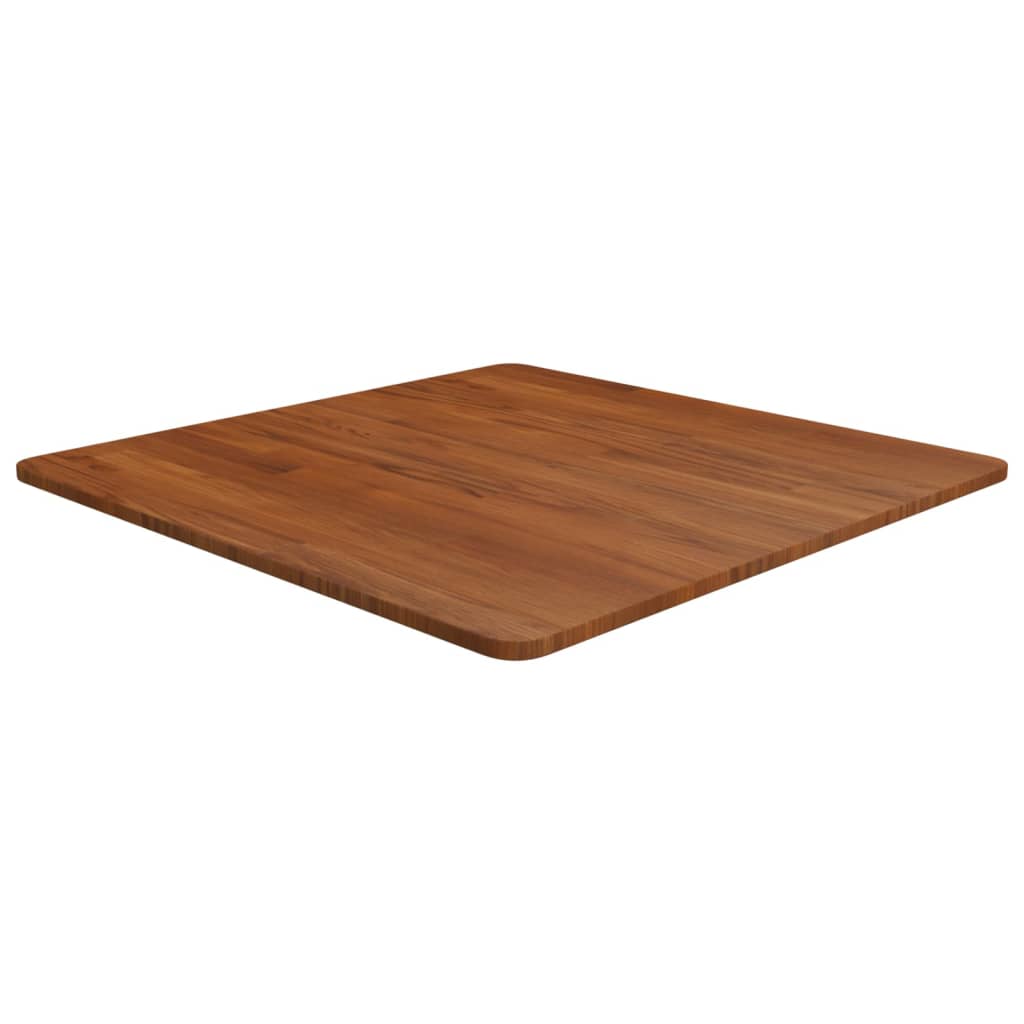 Dessus de table carré Marron foncé70x70x1,5cm Bois chêne traité - XIOS