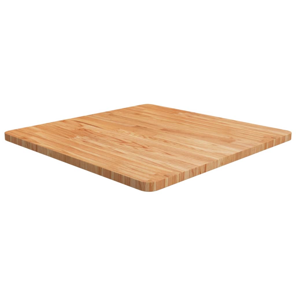 Dessus de table carré Marron clair70x70x2,5cm Bois chêne traité - XIOS