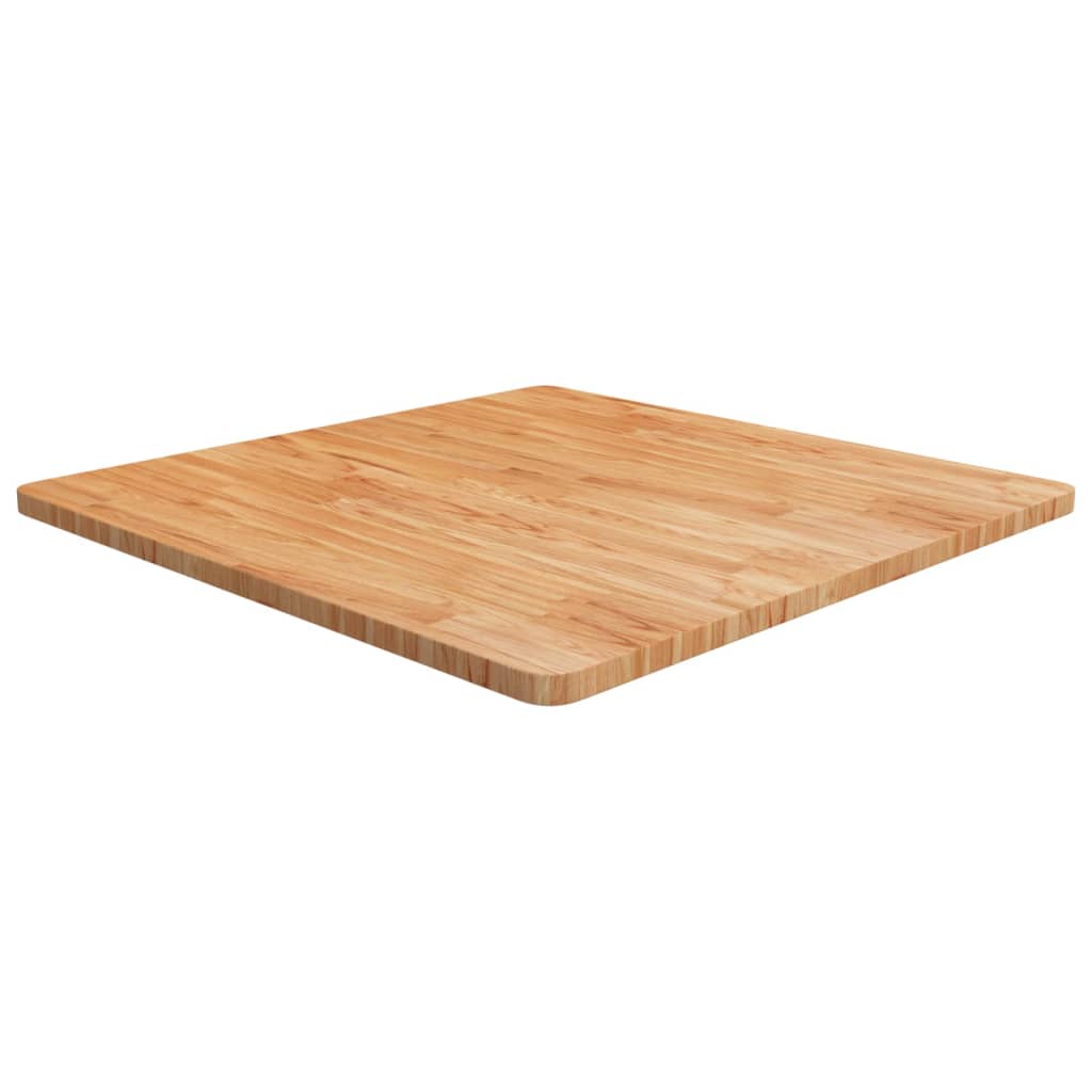 Dessus de table carré Marron clair80x80x2,5cm Bois chêne traité - XIOS