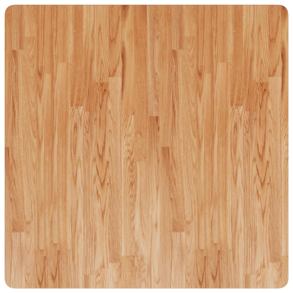 Dessus de table carré Marron clair90x90x2,5cm Bois chêne traité - XIOS