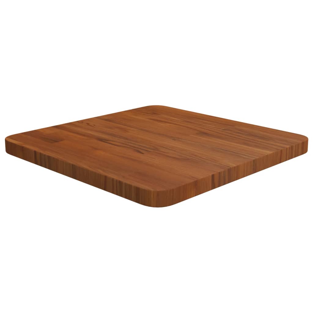 Dessus de table carré Marron foncé40x40x2,5cm Bois chêne traité - XIOS