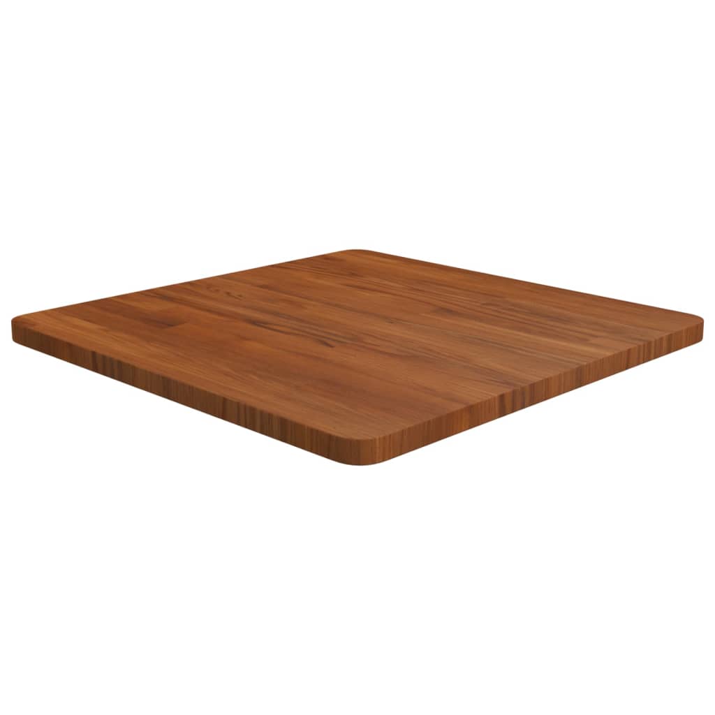 Dessus de table carré Marron foncé60x60x2,5cm Bois chêne traité - XIOS