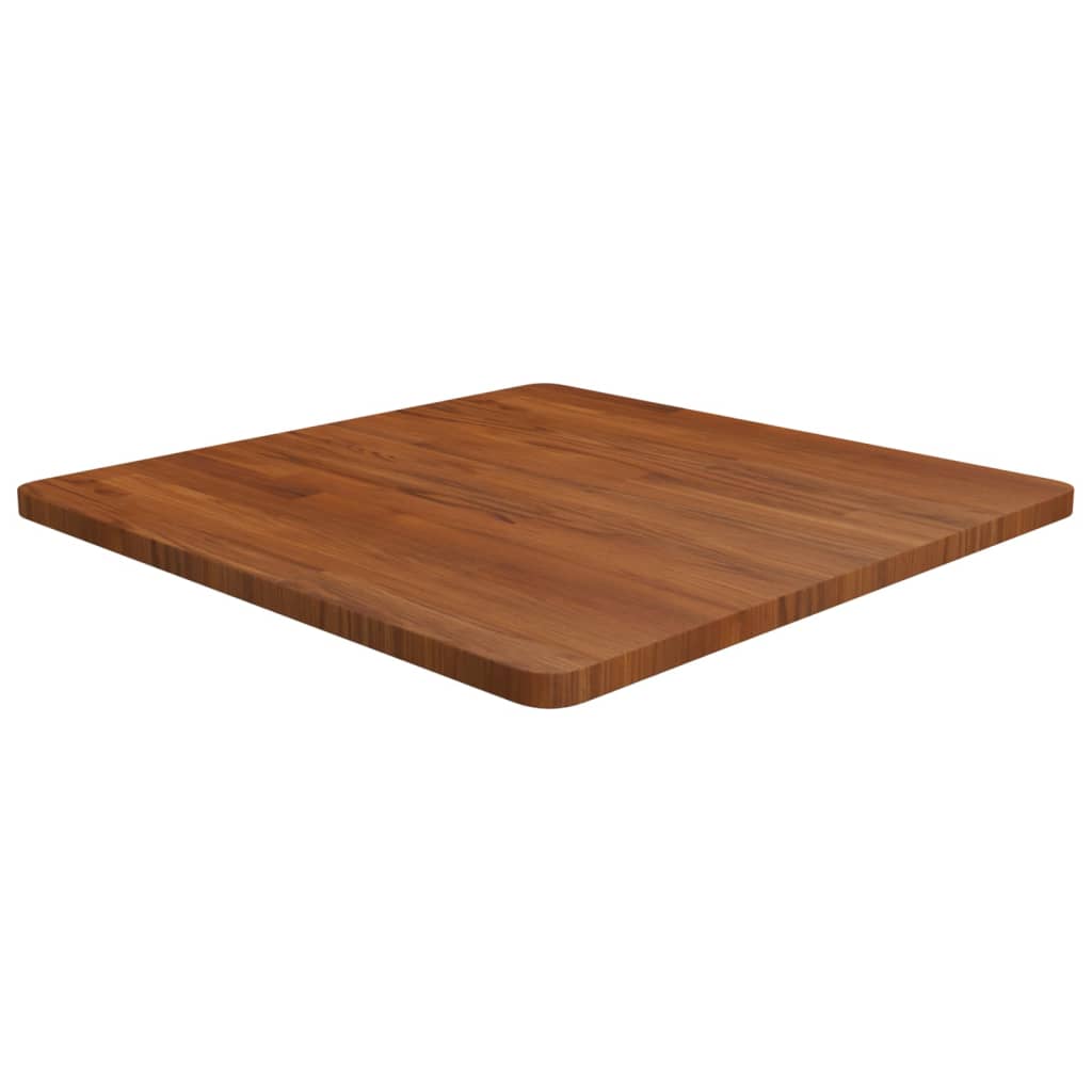 Dessus de table carré Marron foncé70x70x2,5cm Bois chêne traité - XIOS
