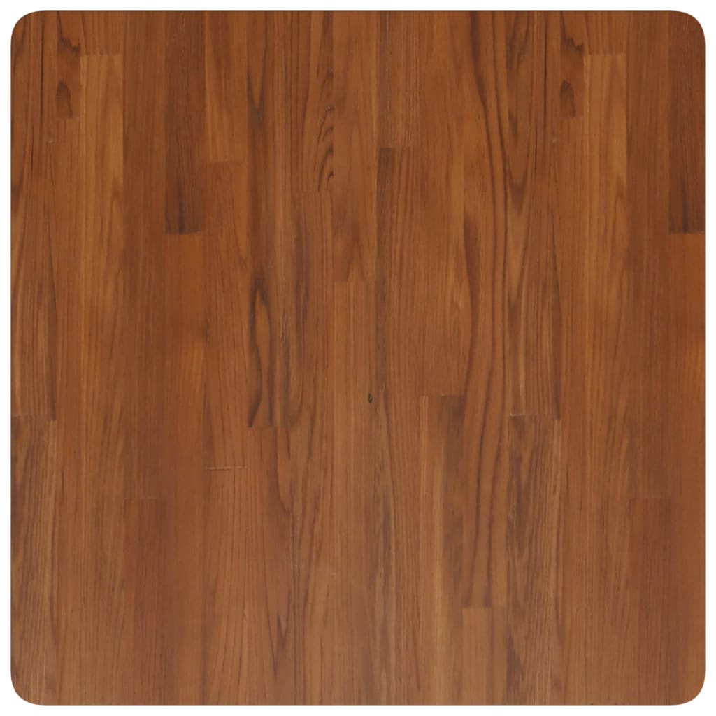 Dessus de table carré Marron foncé70x70x2,5cm Bois chêne traité - XIOS