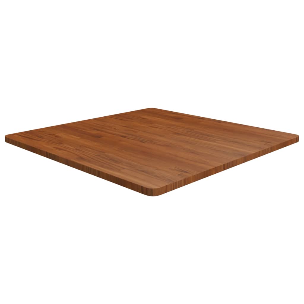 Dessus de table carré Marron foncé90x90x2,5cm Bois chêne traité - XIOS