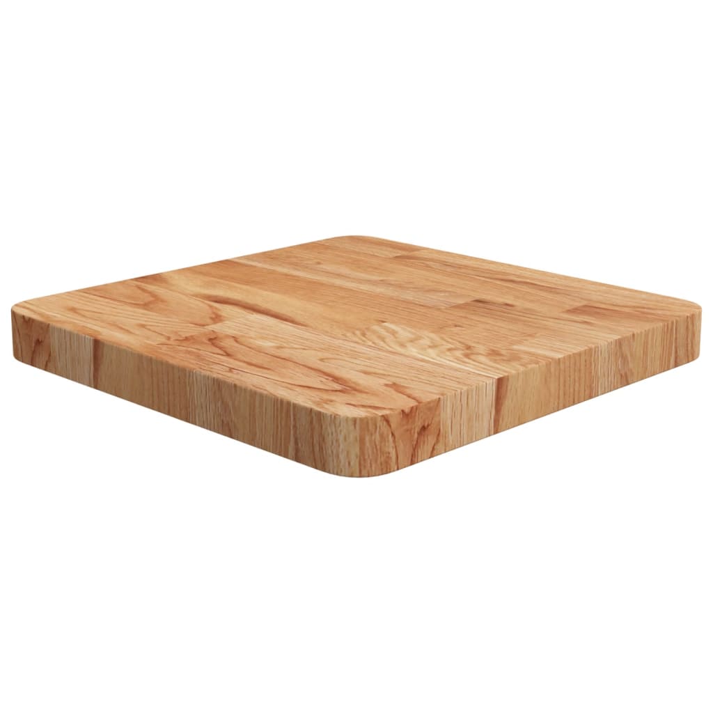 Dessus de table carré Marron clair 40x40x4 cm Bois chêne traité - XIOS