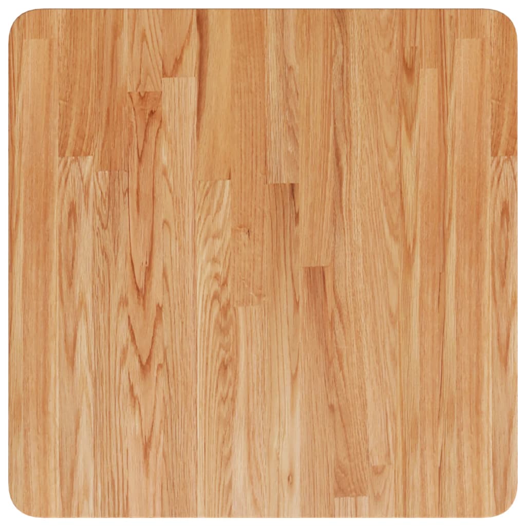 Dessus de table carré Marron clair 50x50x4 cm Bois chêne traité - XIOS