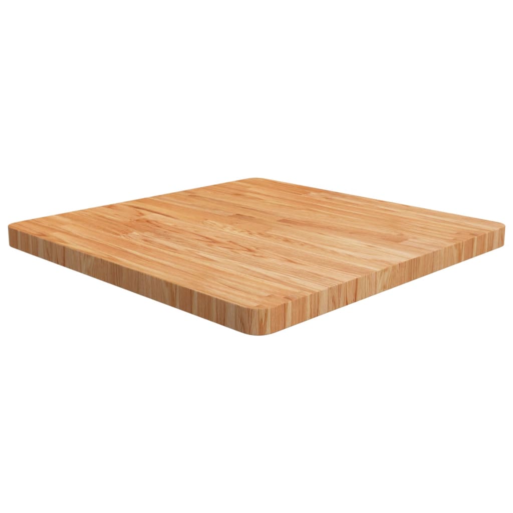 Dessus de table carré Marron clair 70x70x4cm Bois chêne traité - XIOS