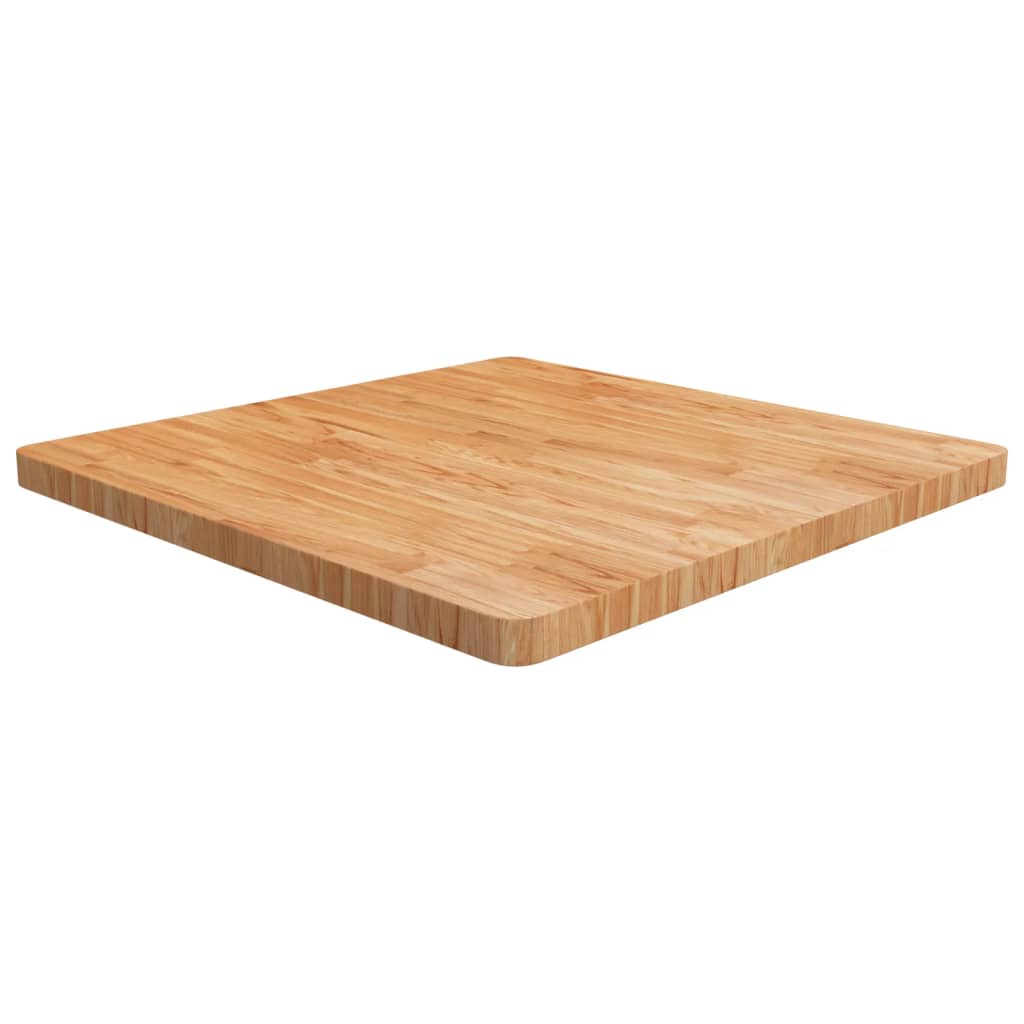 Dessus de table carré Marron clair 80x80x4cm Bois chêne traité - XIOS