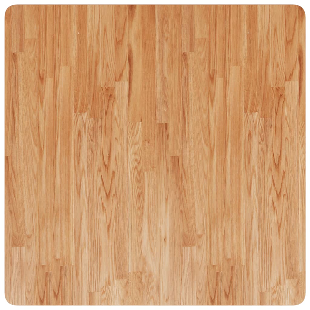 Dessus de table carré Marron clair 80x80x4cm Bois chêne traité - XIOS