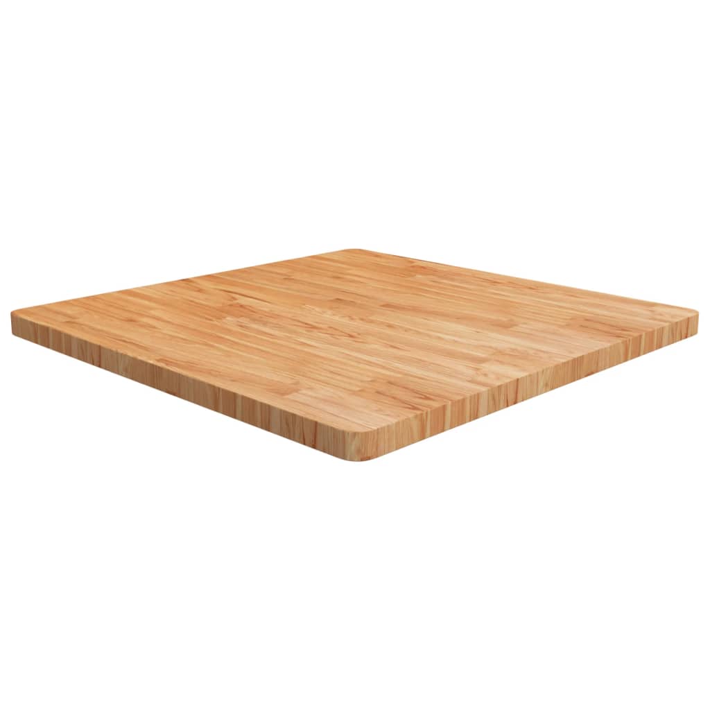 Dessus de table carré Marron clair 90x90x4cm Bois chêne traité - XIOS