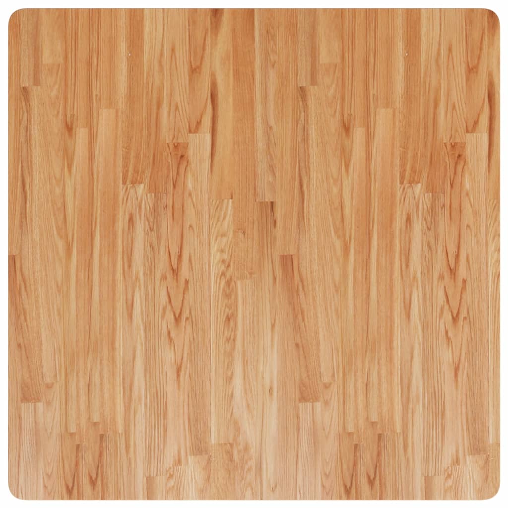Dessus de table carré Marron clair 90x90x4cm Bois chêne traité - XIOS
