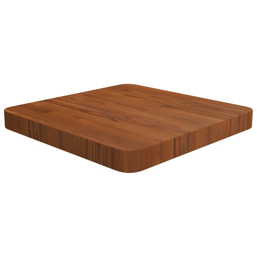 Dessus de table carré Marron foncé 40x40x4 cm Bois chêne traité - XIOS