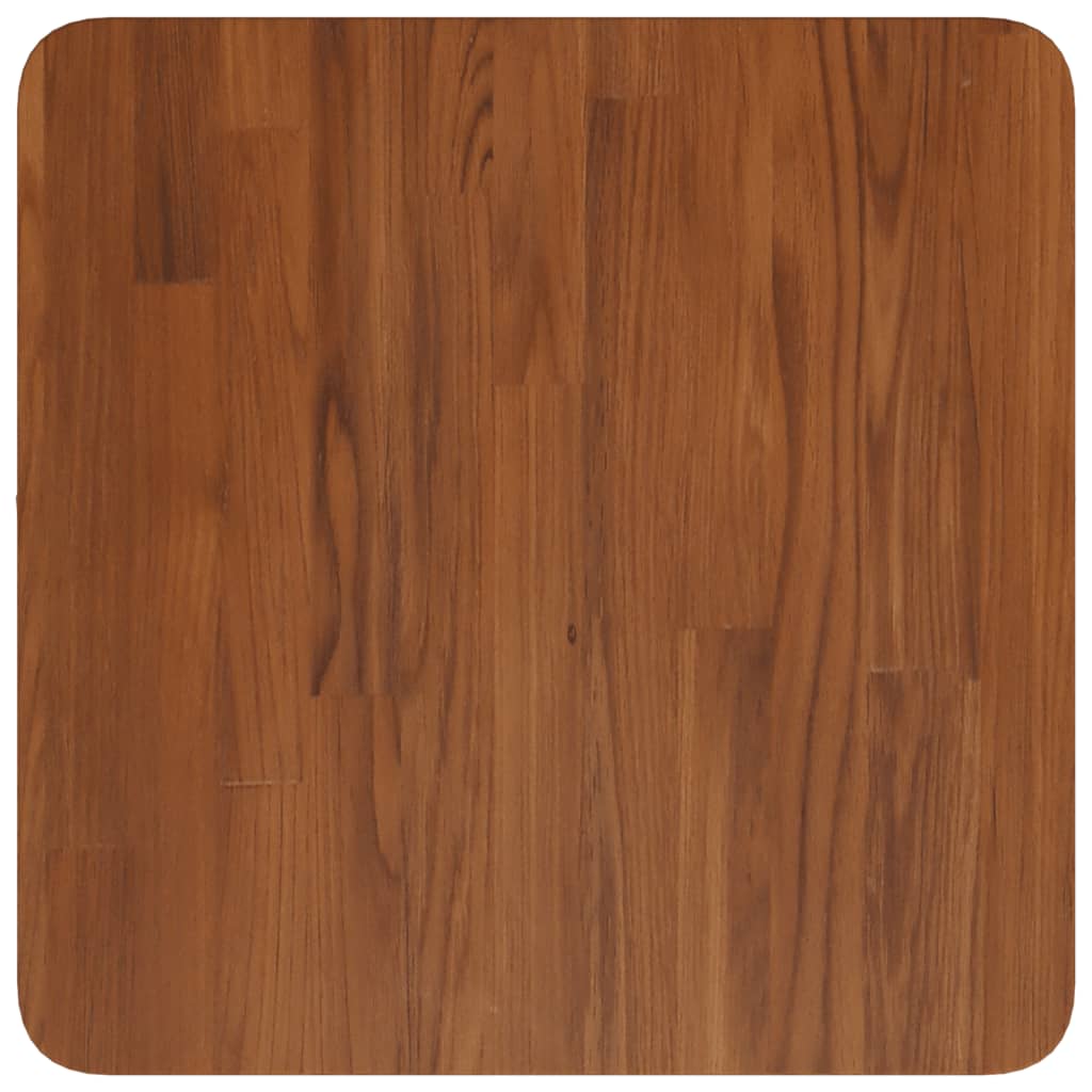 Dessus de table carré Marron foncé 40x40x4 cm Bois chêne traité - XIOS