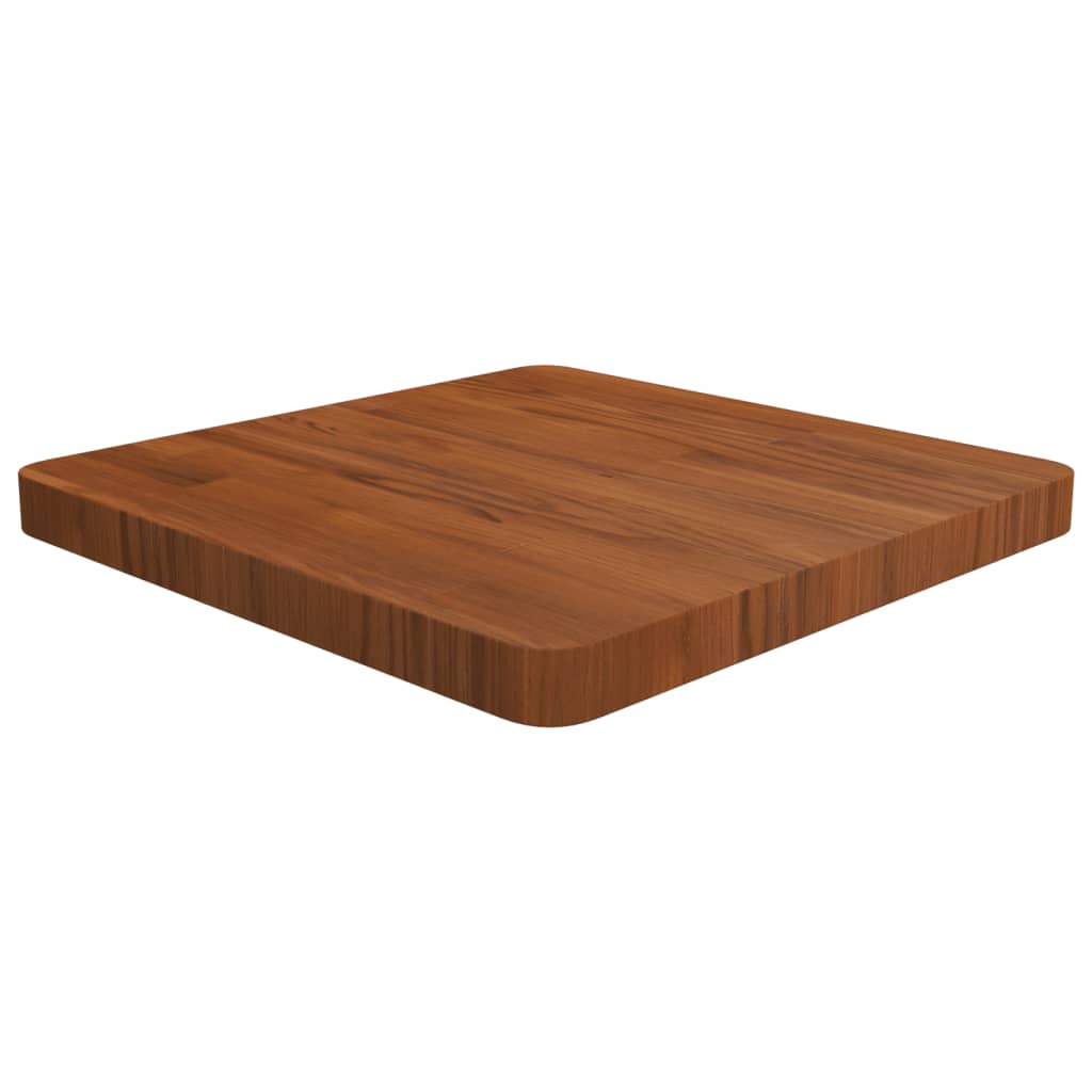 Dessus de table carré Marron foncé 50x50x4cm Bois chêne traité - XIOS