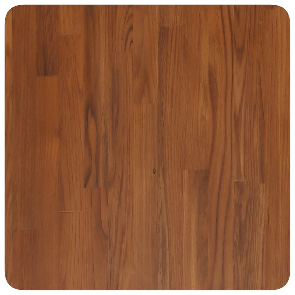 Dessus de table carré Marron foncé 50x50x4cm Bois chêne traité