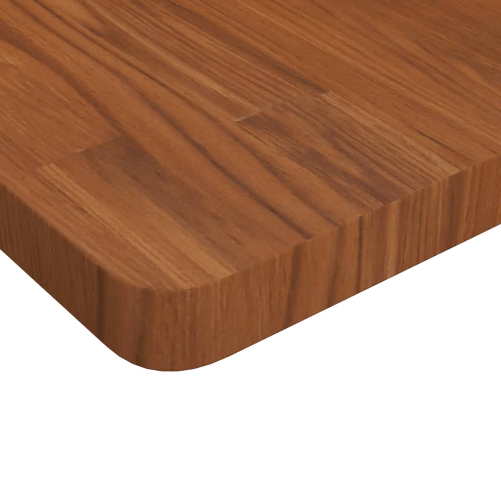 Dessus de table carré Marron foncé 80x80x4cm Bois chêne traité - XIOS