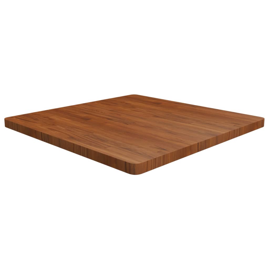 Dessus de table carré Marron foncé 90x90x4cm Bois chêne traité - XIOS