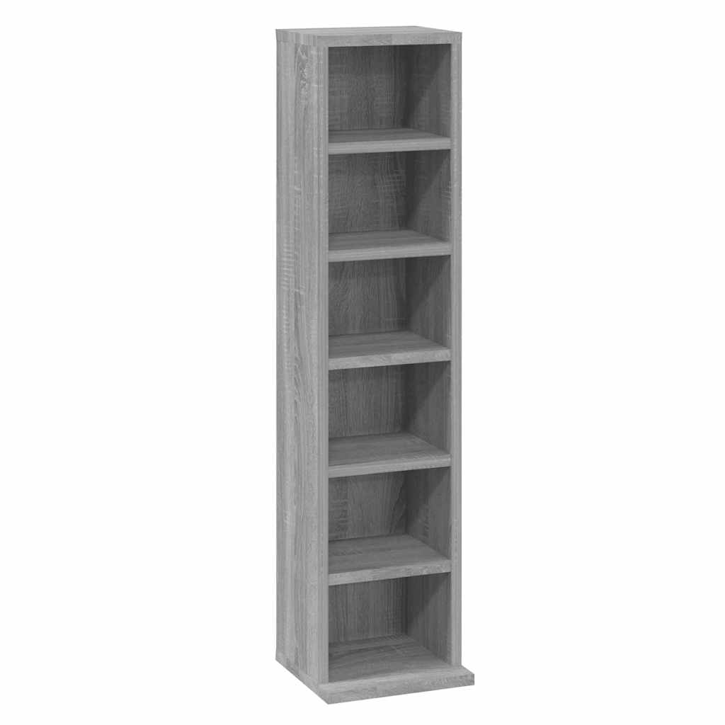 Armoire à CD Sonoma gris 21x20x88 cm Bois d'ingénierie - XIOS