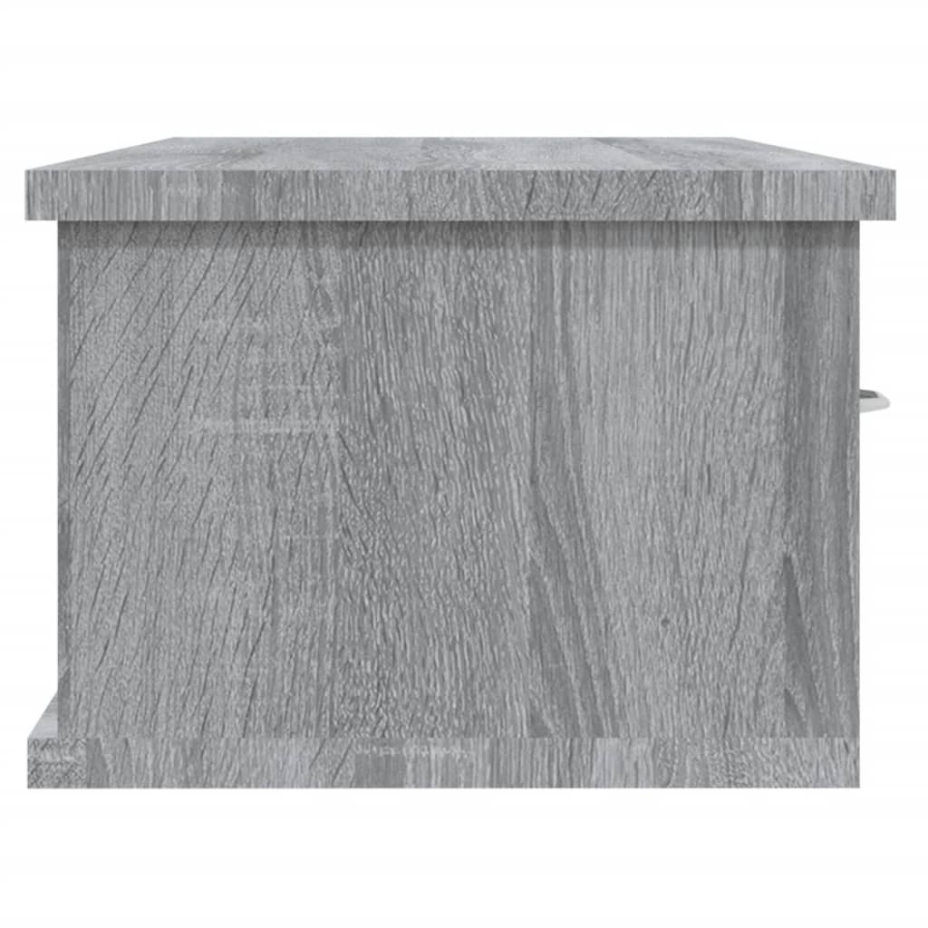 Armoire murale Sonoma gris 88x26x18,5 cm Bois d'ingénierie - XIOS