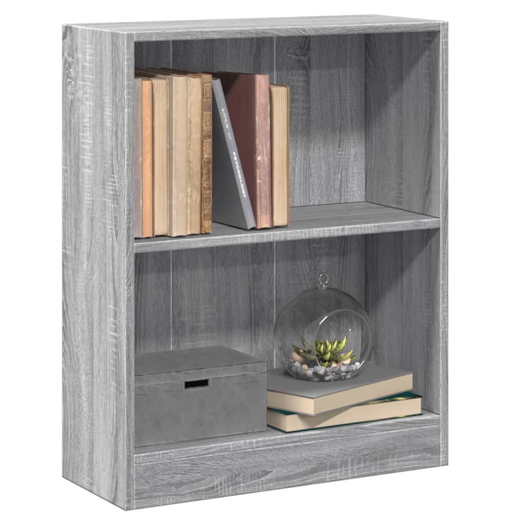 Bibliothèque Sonoma gris 60x24x76 cm Bois d'ingénierie - XIOS