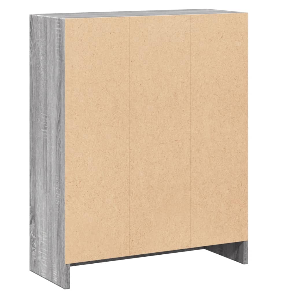 Bibliothèque Sonoma gris 60x24x76 cm Bois d'ingénierie - XIOS