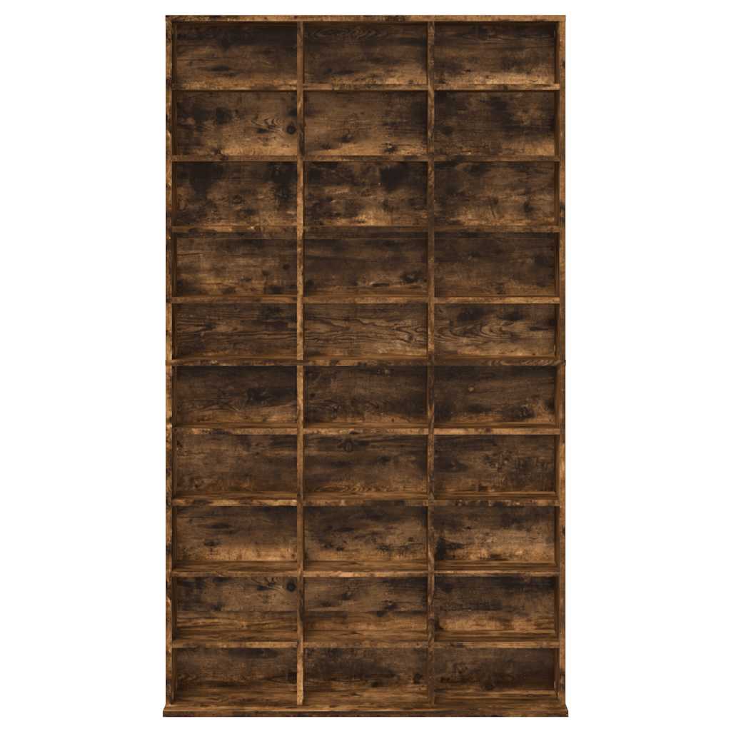 Armoire à CD Chêne fumé 102x23x177,5 cm Bois d'ingénierie - XIOS