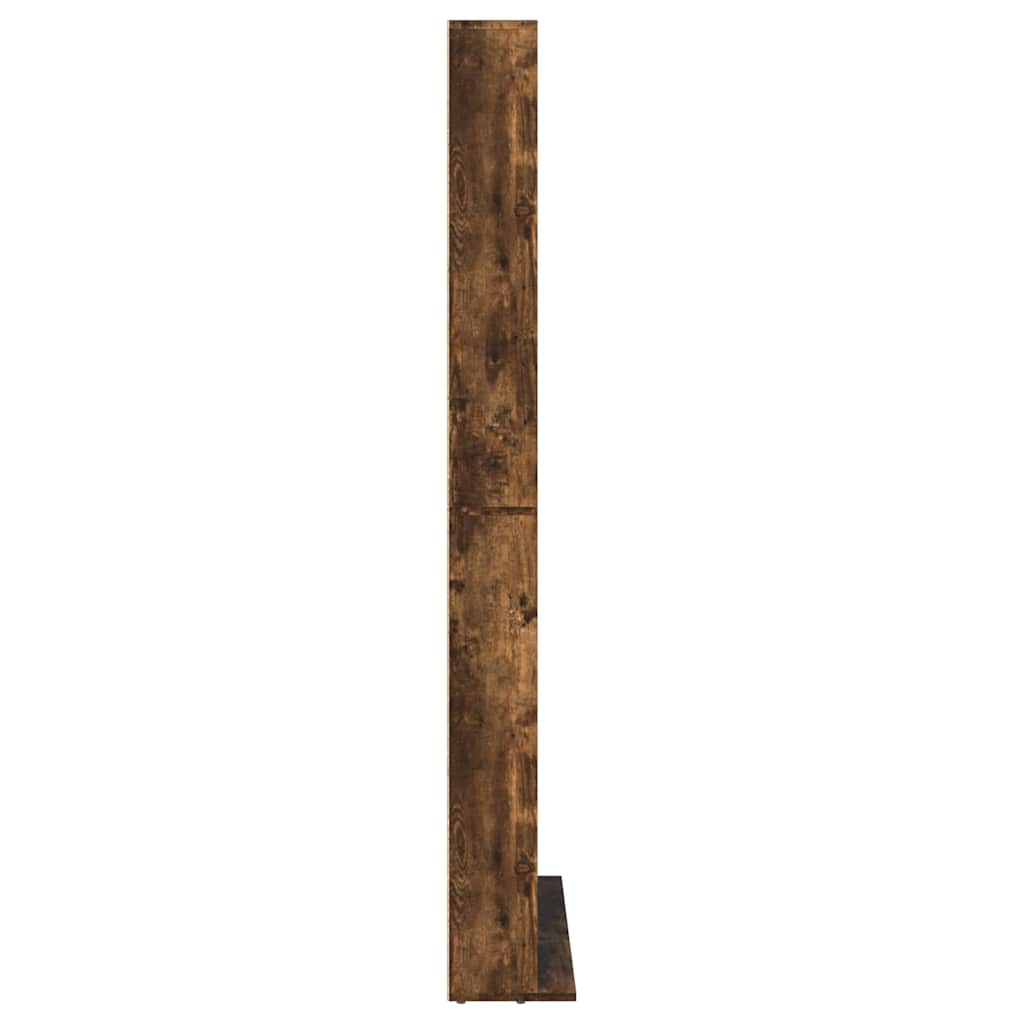 Armoire à CD Chêne fumé 102x23x177,5 cm Bois d'ingénierie - XIOS