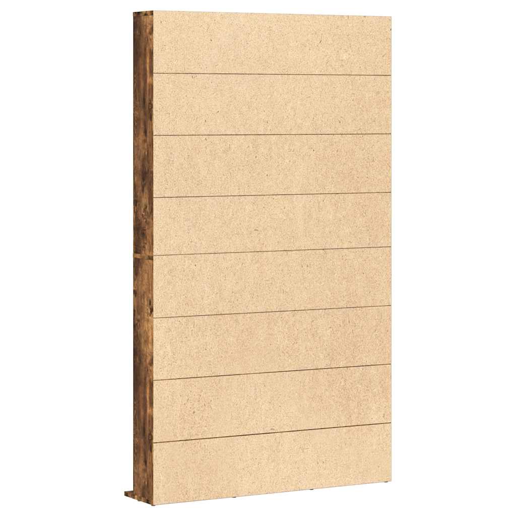 Armoire à CD Chêne fumé 102x23x177,5 cm Bois d'ingénierie - XIOS