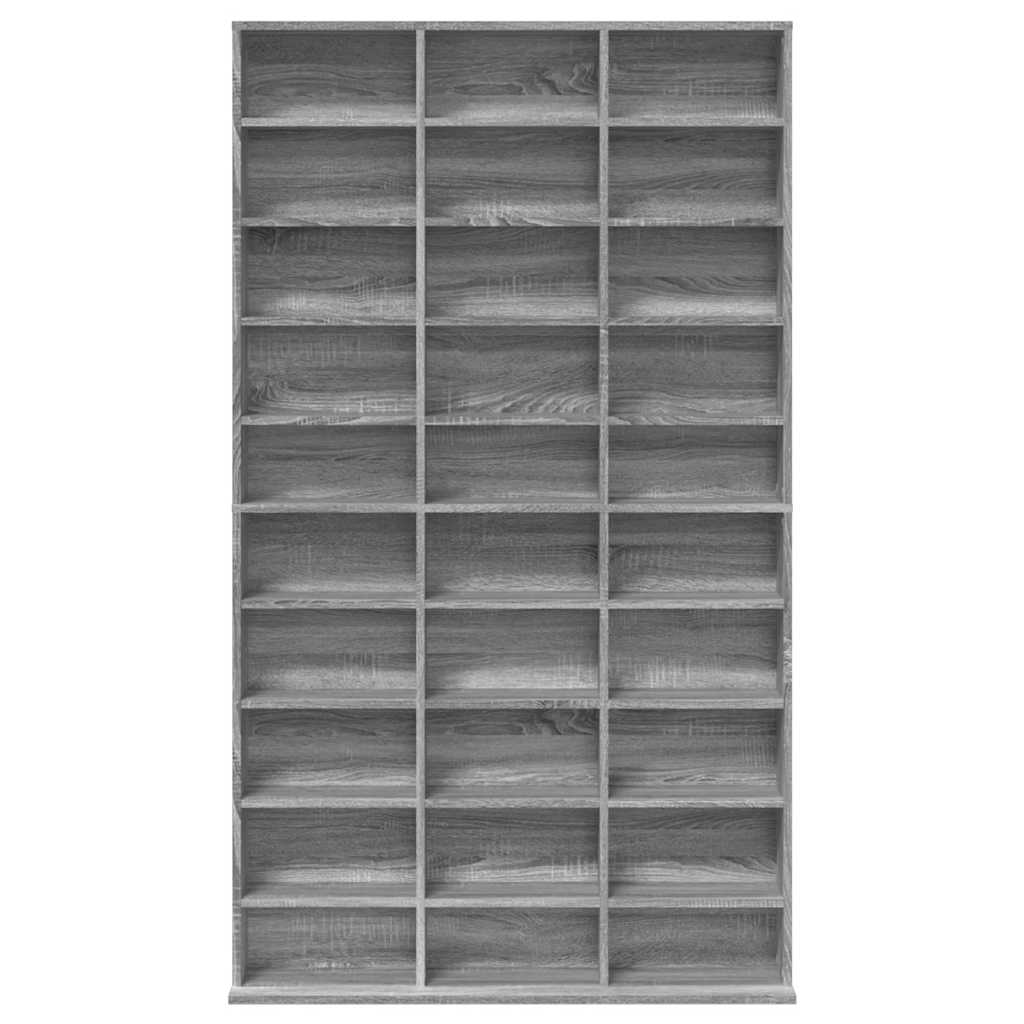 Armoire à CD Sonoma gris 102x23x177,5 cm Bois d'ingénierie - XIOS