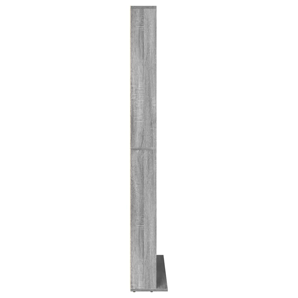 Armoire à CD Sonoma gris 102x23x177,5 cm Bois d'ingénierie - XIOS