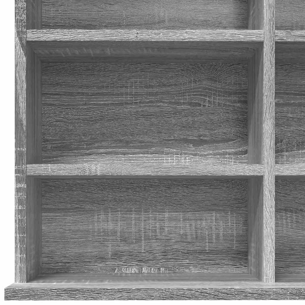Armoire à CD Sonoma gris 102x23x177,5 cm Bois d'ingénierie - XIOS