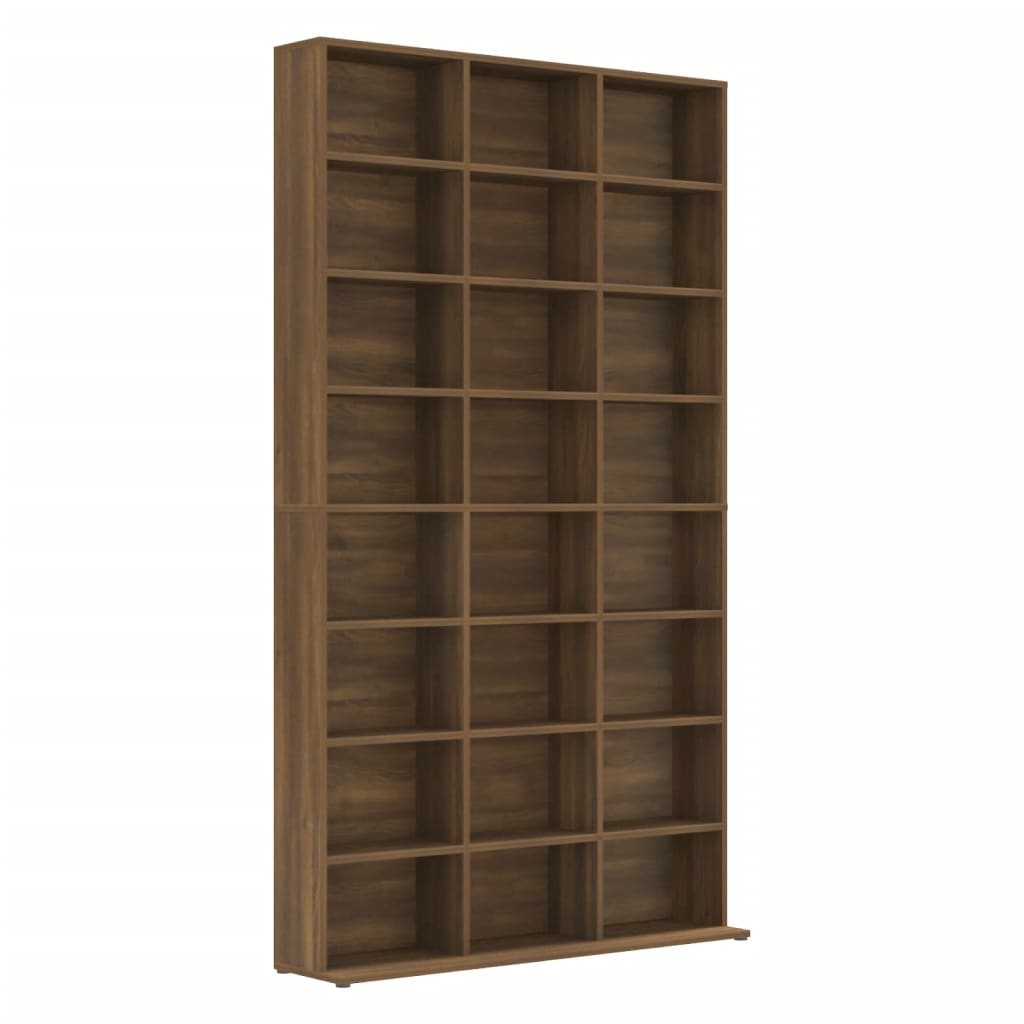 Armoire à CD Chêne marron 102x23x177,5 cm Bois d'ingénierie - XIOS