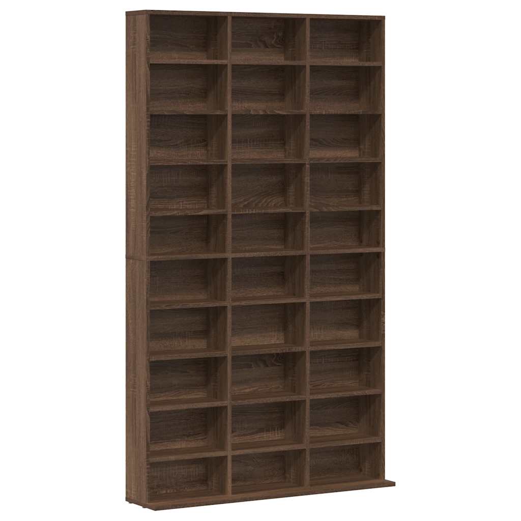 Armoire à CD Chêne marron 102x23x177,5 cm Bois d'ingénierie - XIOS