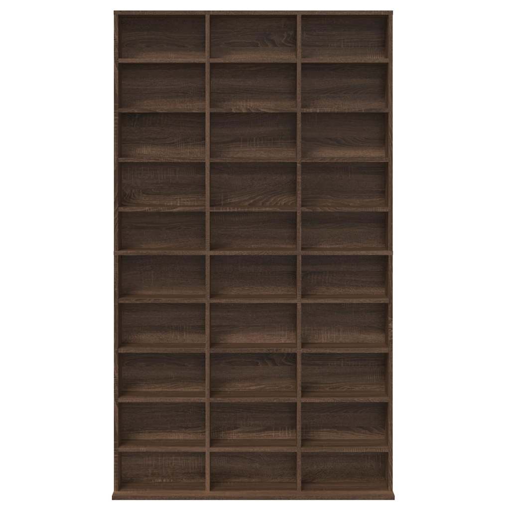 Armoire à CD Chêne marron 102x23x177,5 cm Bois d'ingénierie - XIOS