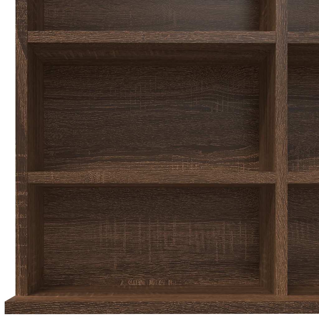 Armoire à CD Chêne marron 102x23x177,5 cm Bois d'ingénierie - XIOS