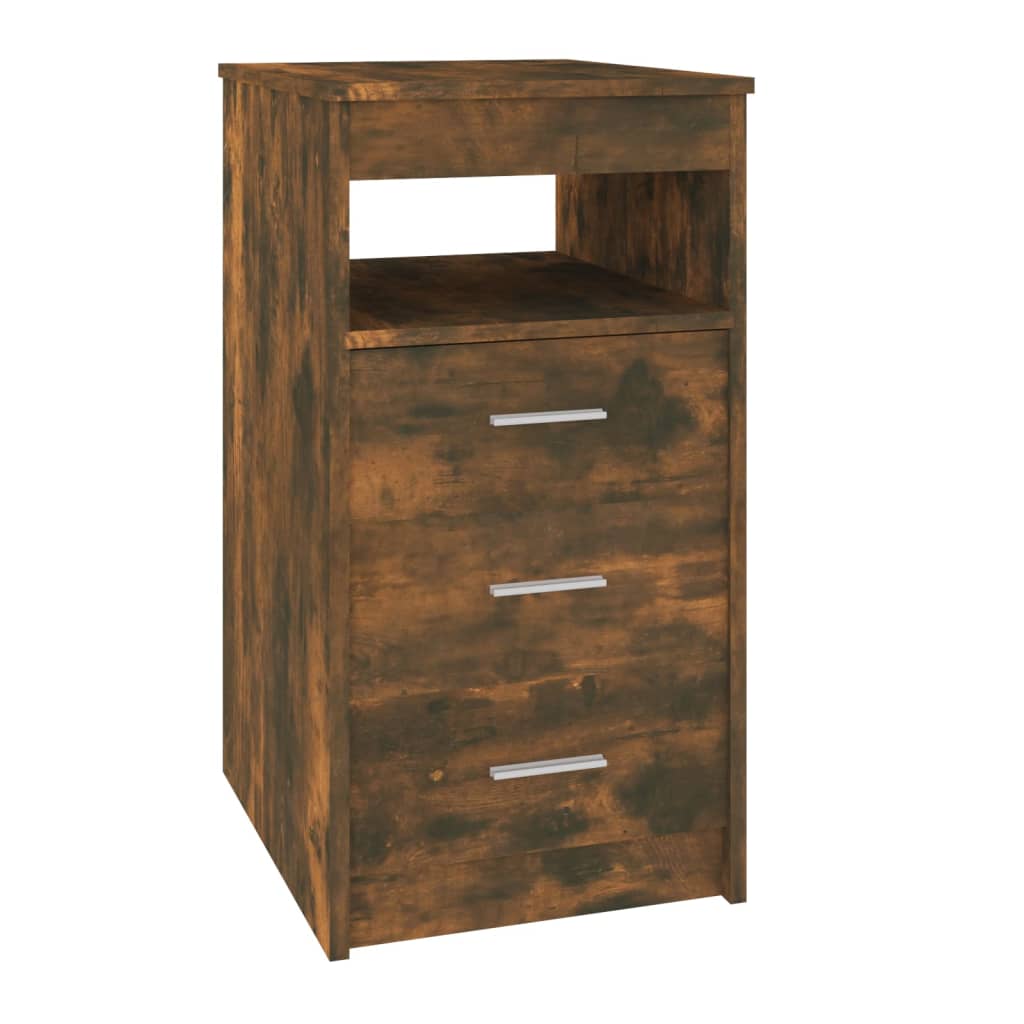 Armoire à tiroirs Chêne fumé 40x50x76 cm Bois d'ingénierie - XIOS