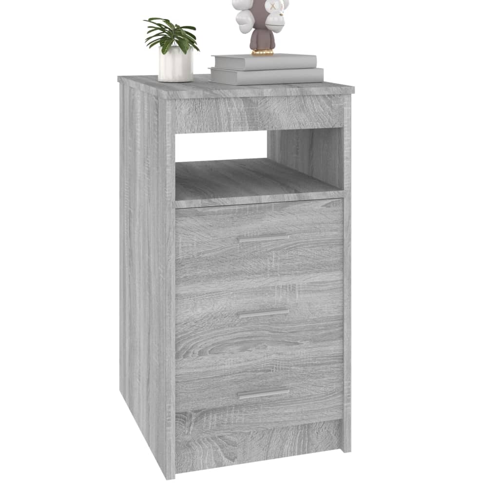Armoire à tiroirs Sonoma gris 40x50x76 cm Bois d'ingénierie - XIOS