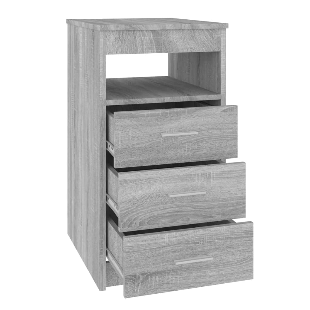 Armoire à tiroirs Sonoma gris 40x50x76 cm Bois d'ingénierie - XIOS