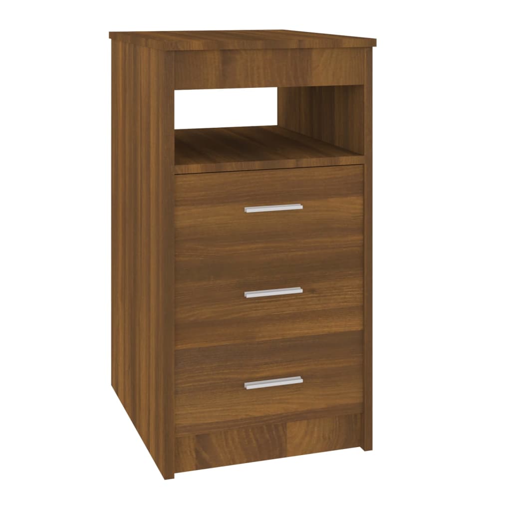 Armoire à tiroirs Chêne marron 40x50x76 cm Bois d'ingénierie - XIOS