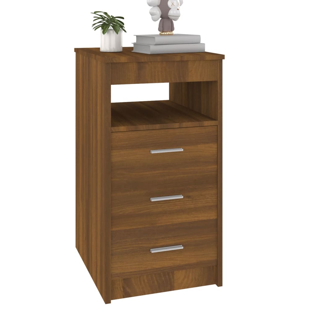 Armoire à tiroirs Chêne marron 40x50x76 cm Bois d'ingénierie - XIOS
