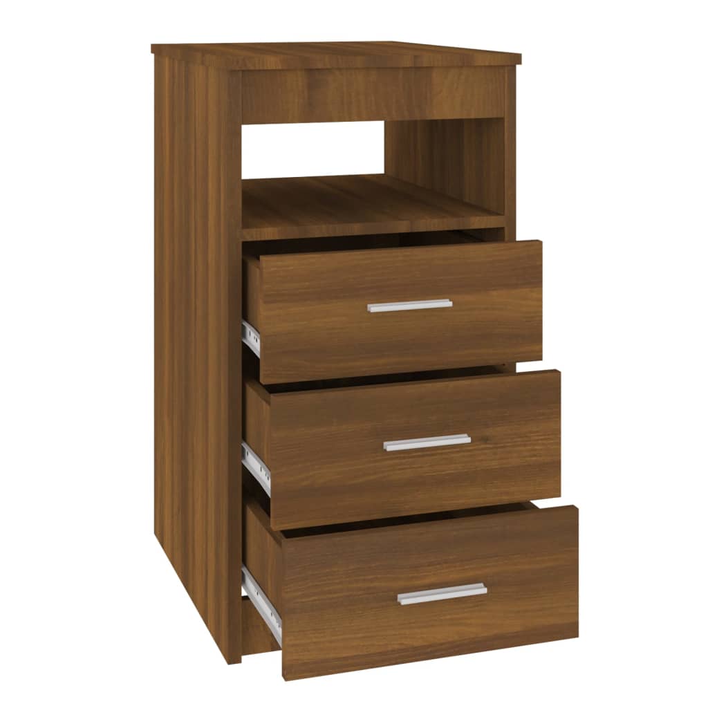 Armoire à tiroirs Chêne marron 40x50x76 cm Bois d'ingénierie - XIOS