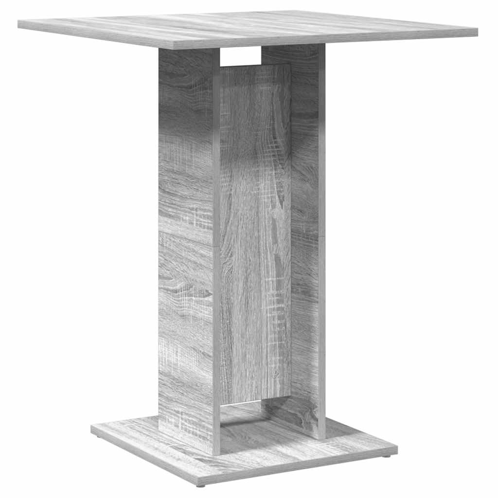 Table de bistro Sonoma gris 60x60x75 cm Bois d'ingénierie - XIOS