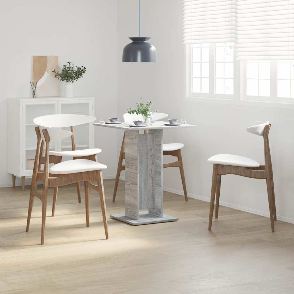Table de bistro Sonoma gris 60x60x75 cm Bois d'ingénierie - XIOS